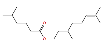 3,7-Dimethyl-6-octenyl-5-methylhexanoate